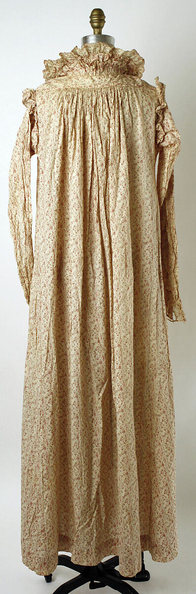 Dressing gown, cotton, American