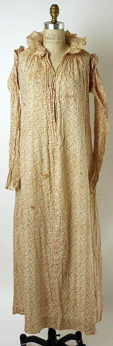 Dressing gown, cotton, American 