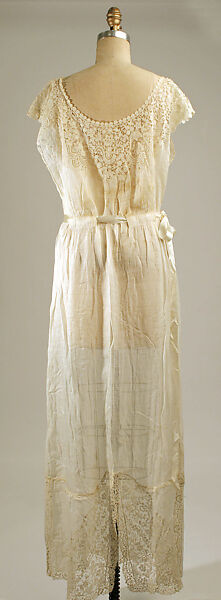 Nightgown, cotton, silk, French