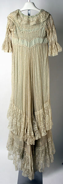 Tea gown, Callot Soeurs (French, active 1895–1937), silk, cotton, French