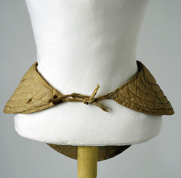 Bustle, cotton, metal, probably American