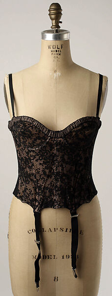 Brassiere, Cadolle (French, founded 1889), synthetic fiber, French 