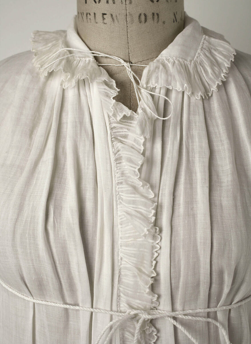 Dressing gown, linen, French