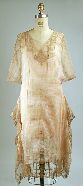 Nightgown, silk, cotton, American or European 