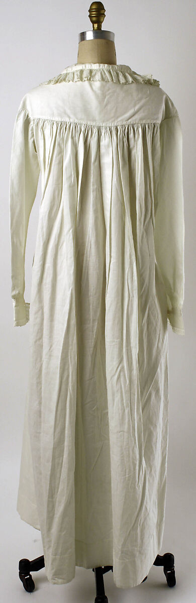 Nightgown, linen, American or European