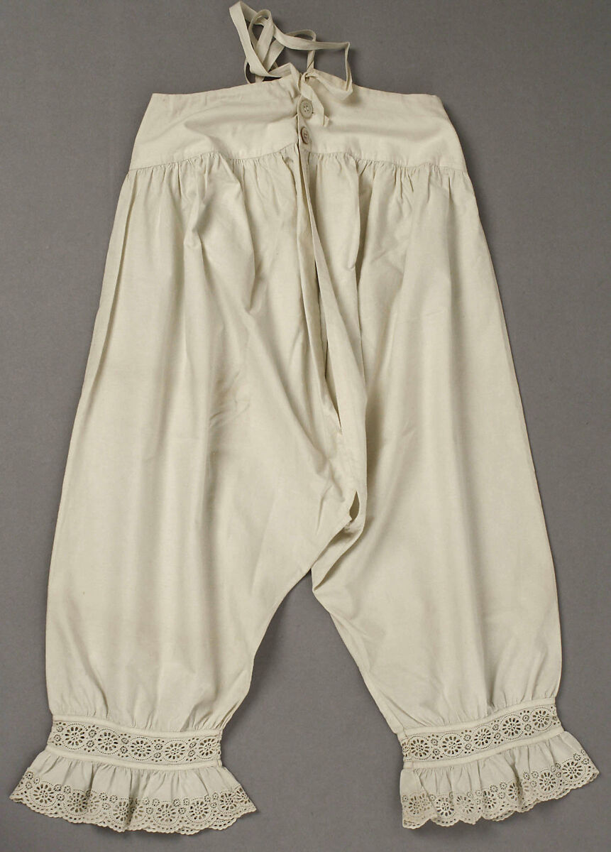 Drawers, cotton, American or European