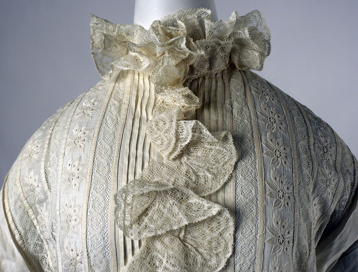 Wedding ensemble, cotton, American or European