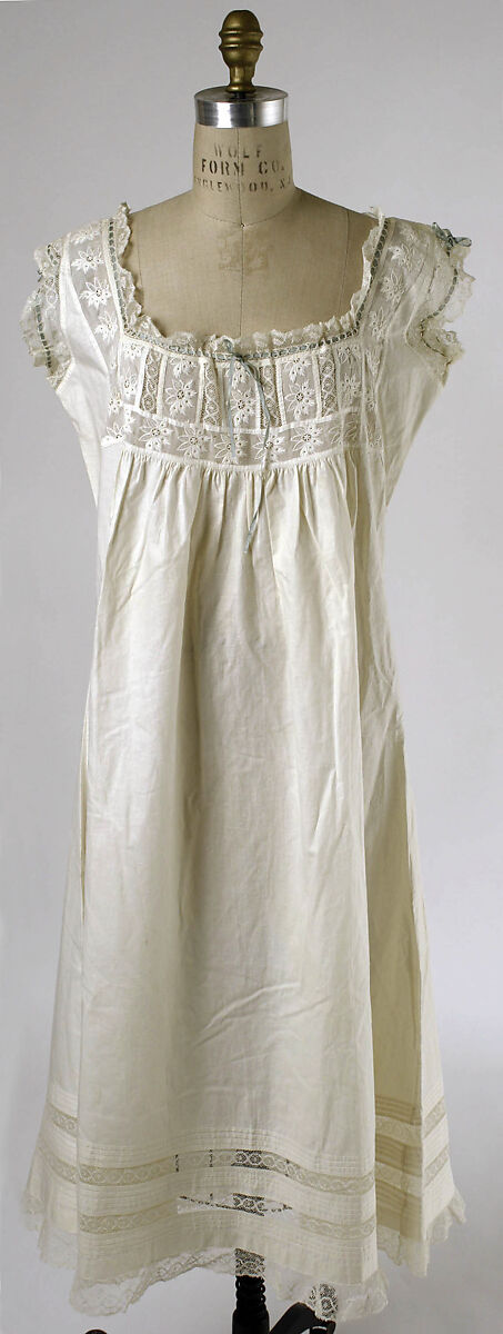 Wedding ensemble, cotton, American or European