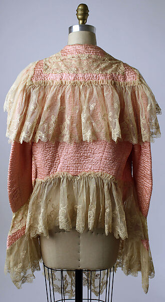 Bed jacket, silk, American or European