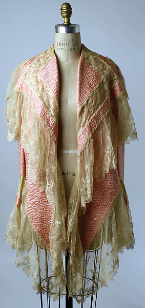 Bed jacket, silk, American or European 