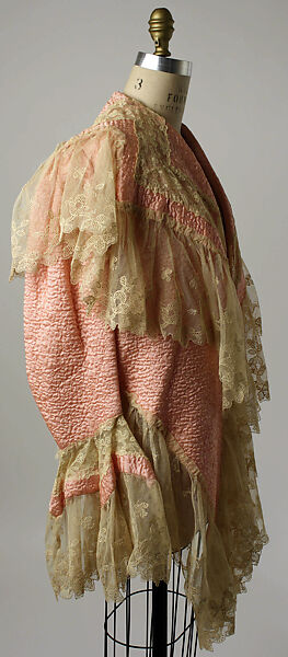 Bed jacket, silk, American or European