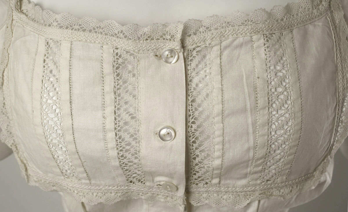 Corset cover, cotton, American or European