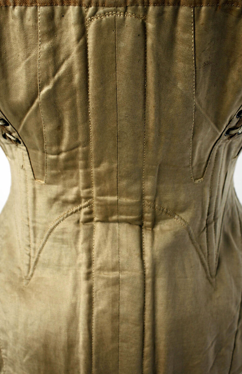 Corset, cotton, American