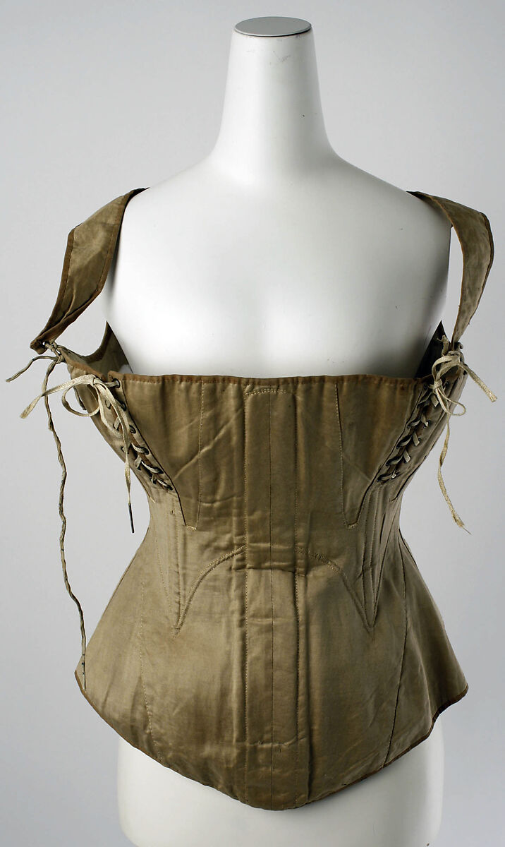 Corset, cotton, American 