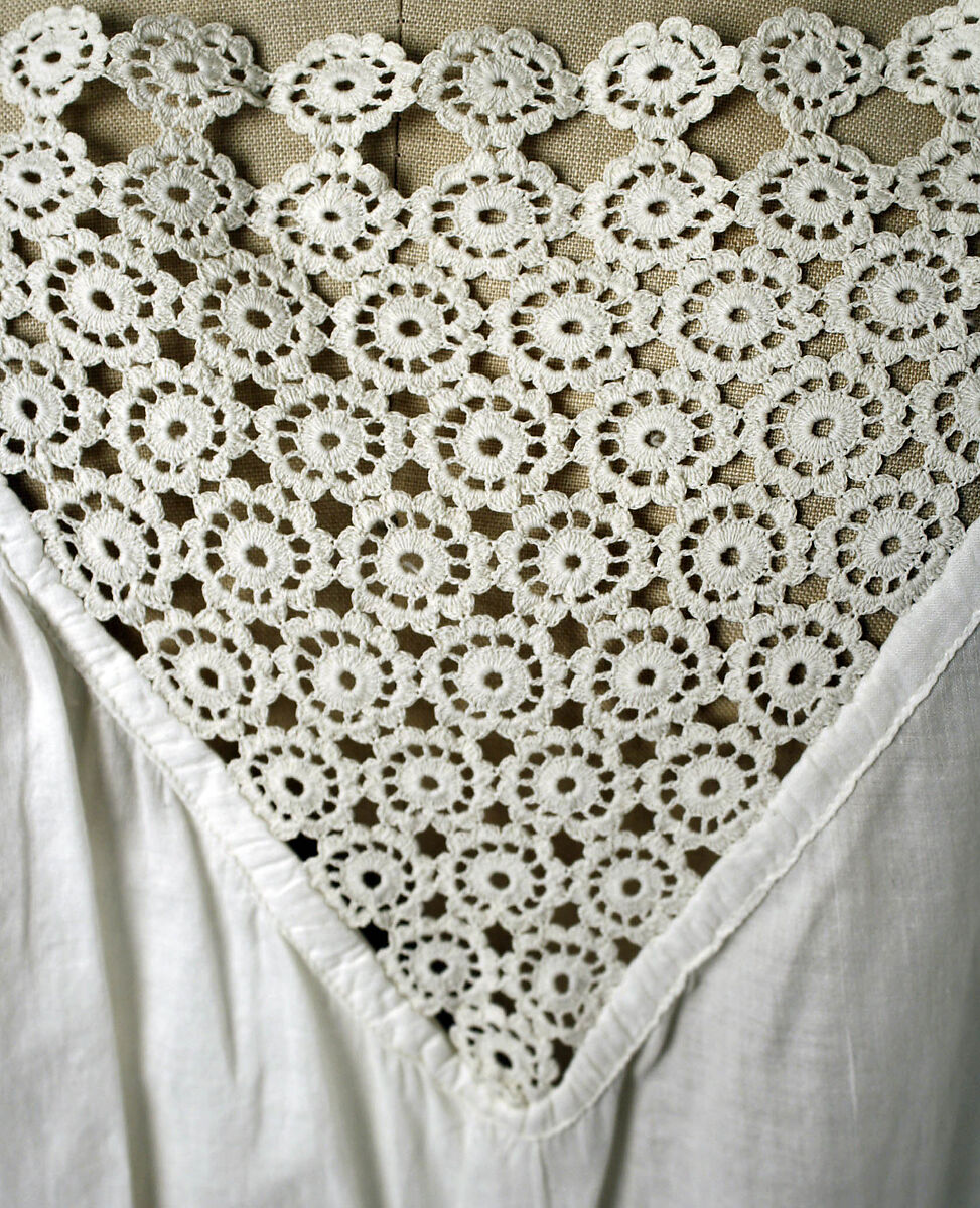 Wedding chemise, cotton, American or European