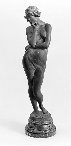 La Pensierosa, Emil Fuchs (American, Vienna 1866–1929 New York), Bronze, American 