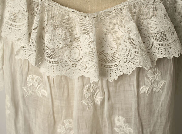 Chemise, linen, American