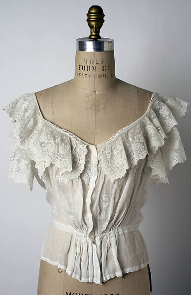 Corset cover, linen, American 