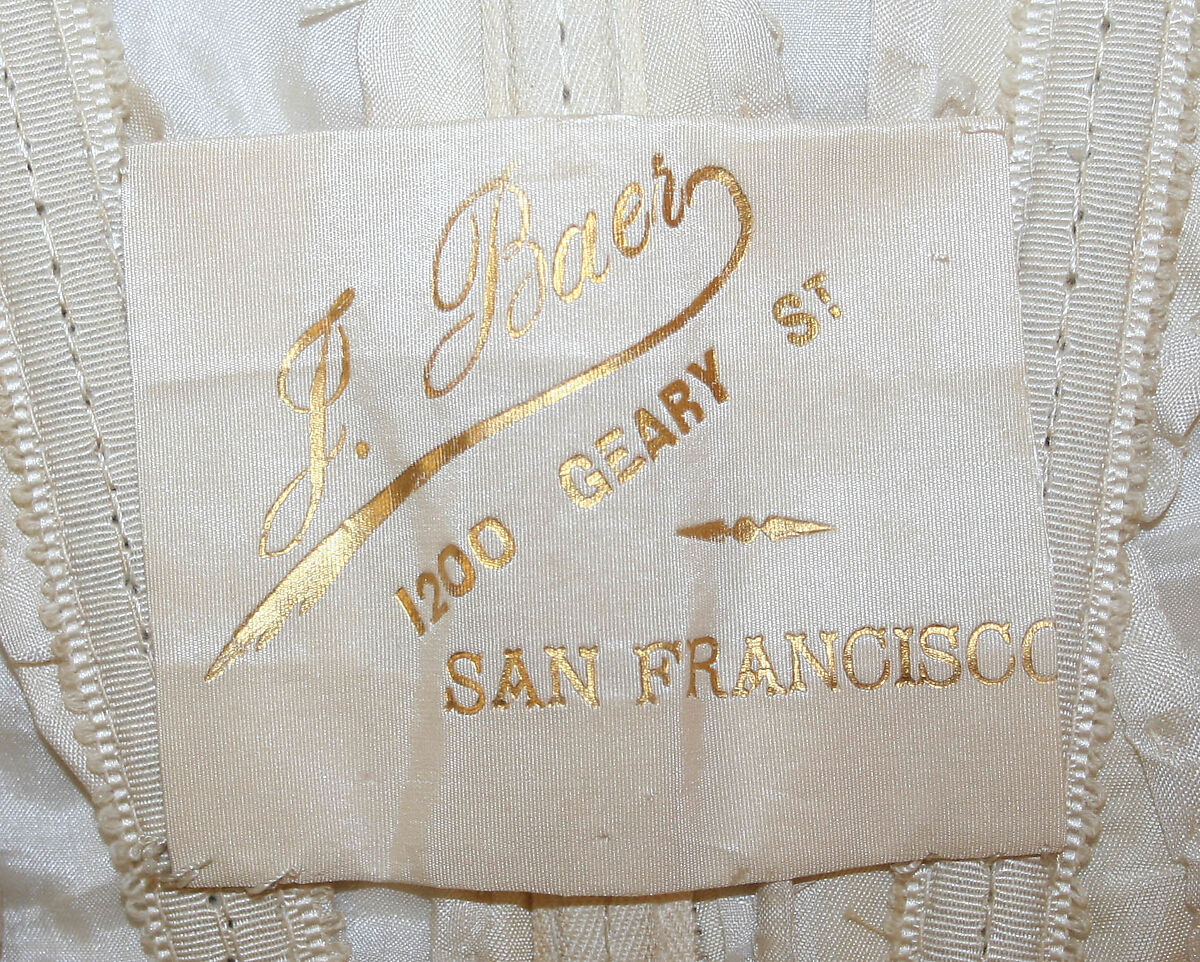 Wedding ensemble, silk, cotton, American