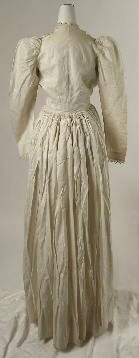 Morning dress, cotton, American