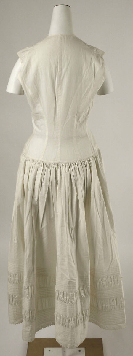 Chemise, cotton, probably American