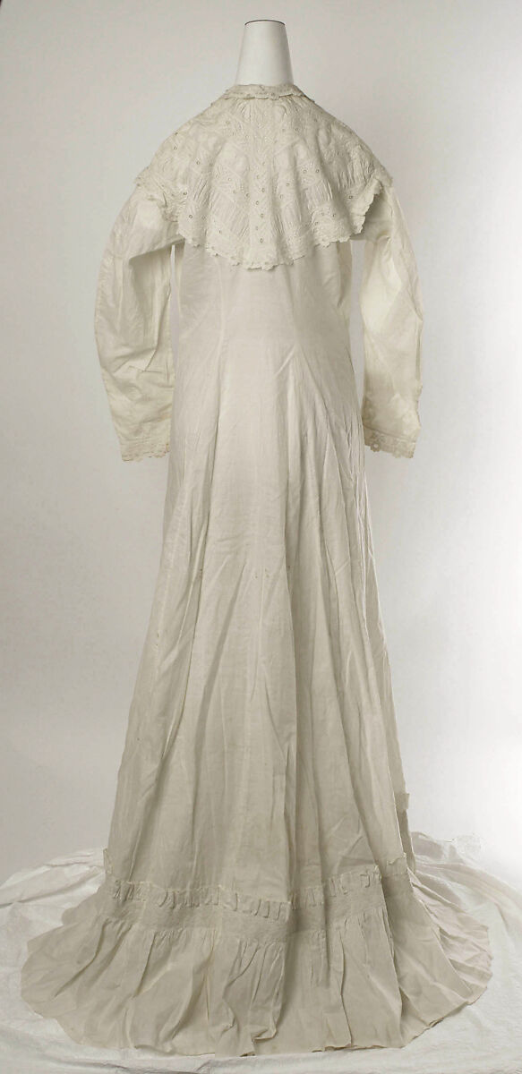 Morning dress, cotton, American