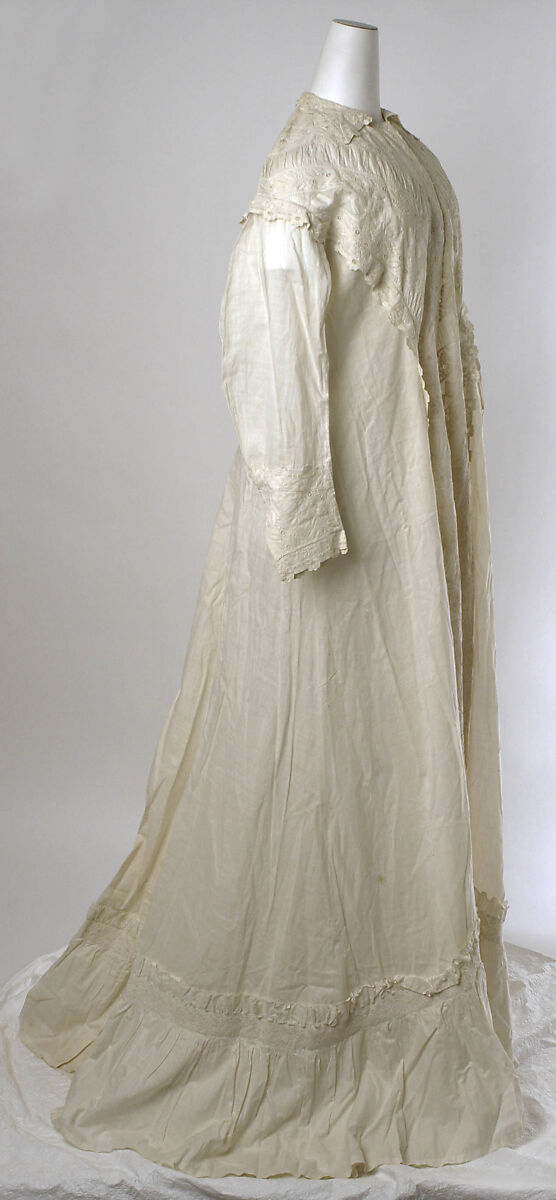 Morning dress, cotton, American