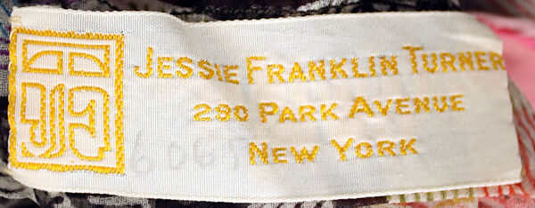 Tea gown, Jessie Franklin Turner (American, 1923–1943), silk, American