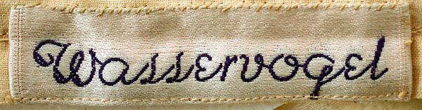 Waist cincher, Wasservogel Corsetière, elastic, rayon, metal, American