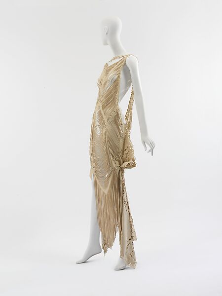 Dress, John Galliano (British, born Gibraltar, 1960), leather, British 