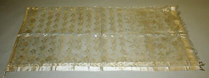 Wedding veil, silk, American 