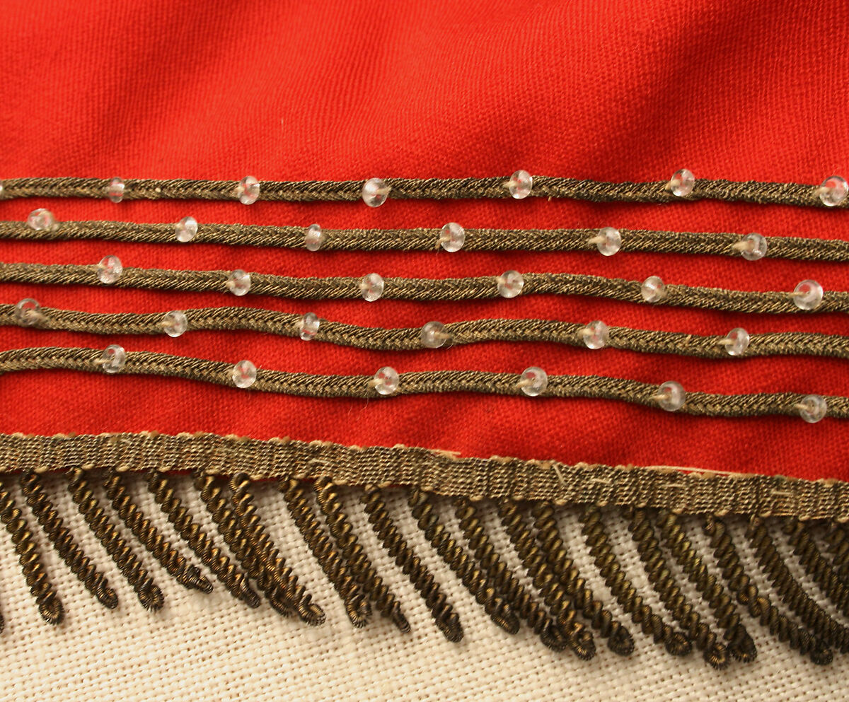 Bashlik, wool, metal, glass, American