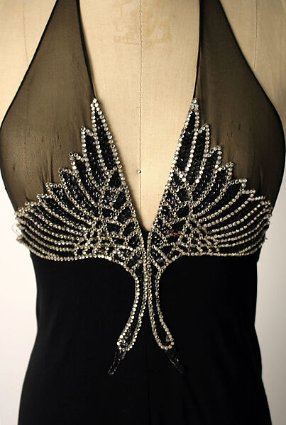 Loungewear, John Kloss (American, 1937–1987), nylon, rayon, plastic, glass, wool, feathers, American