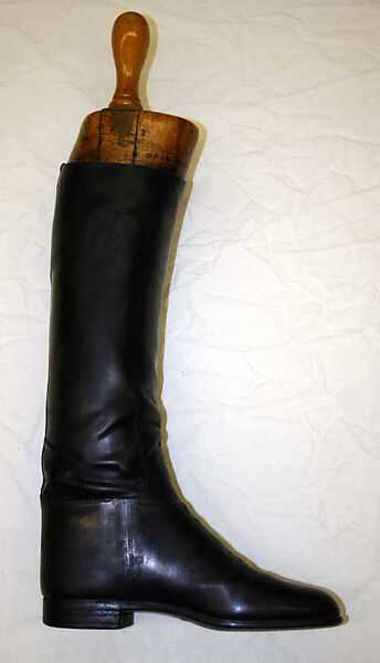 Riding ensemble, (a–e) Roberts &amp; Carroll (British), wool, silk, cotton, leather, wood, metal, British