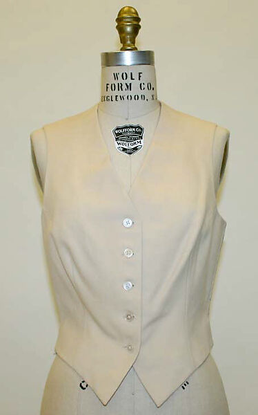 Riding ensemble, (a–e) Roberts &amp; Carroll (British), wool, silk, cotton, leather, wood, metal, British