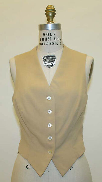 Riding ensemble, (a–e) Roberts &amp; Carroll (British), wool, silk, cotton, leather, wood, metal, British