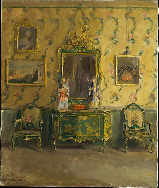 The Green Lacquer Room, Museo Correr, Venice, Walter Gay (American, 1856–1937), Oil on canvas, American