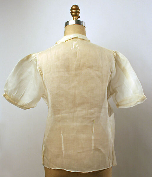 Blouse, I. Magnin &amp; Co. (American, founded 1876), cotton, French