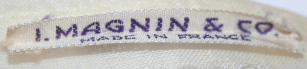 Blouse, I. Magnin &amp; Co. (American, founded 1876), cotton, French