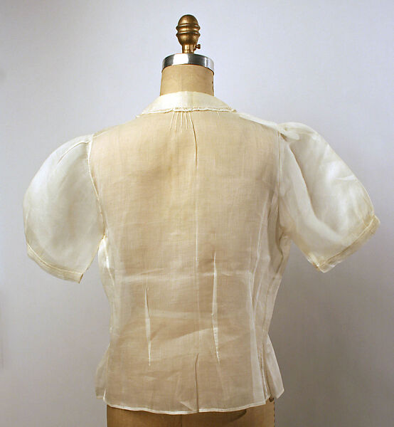 Blouse, I. Magnin &amp; Co. (American, founded 1876), cotton, French
