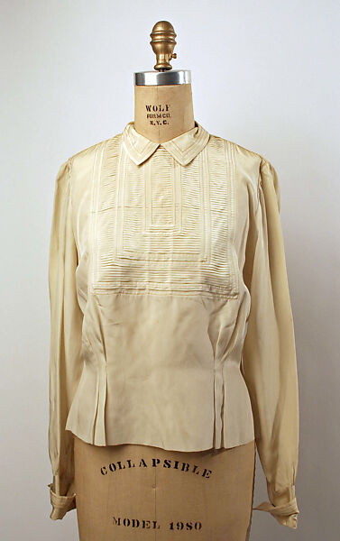 Blouse, House of Lanvin (French, founded 1889), silk, French 