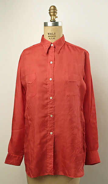 Blouse, Levi-Strauss and Company (American, founded ca. 1853), synthetic fiber, American 