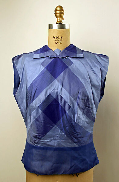 Blouse, Mainbocher (French and American, founded 1930), silk, American 