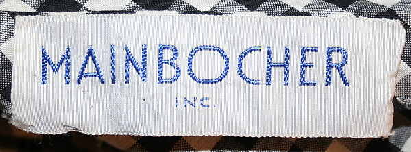 Evening blouse, Mainbocher (French and American, founded 1930), cotton, silk, plastic, glass, American