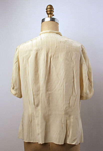 Blouse, silk, probably French