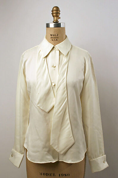 Blouse, silk, American 