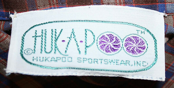 Shirt, Huk-A-Poo (American), cotton, polyester, American