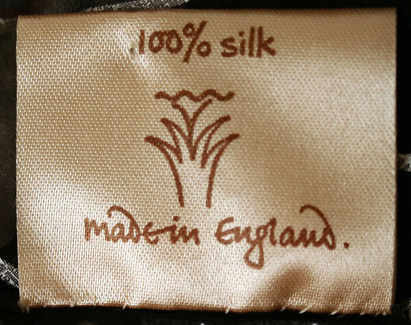 Stole, Zandra Rhodes (British, founded 1969), silk, plastic?, British