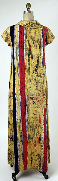 Housecoat, Bergdorf Goodman (American, founded 1899), silk, linen, American