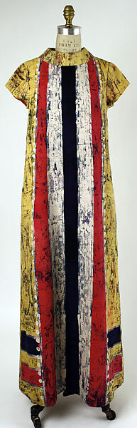 Housecoat, Bergdorf Goodman (American, founded 1899), silk, linen, American 